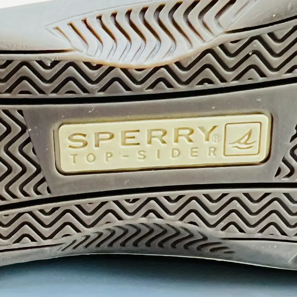 Sperry Shoes Mens 7.5 Brown Leather Top Sider Boat Deck Moc Toe Casual Comfort